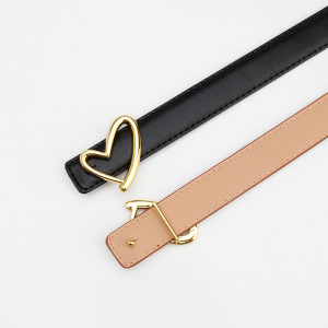 Ceinture En Cuir Pu Unie Simple Series Daily Heart h5 Image3