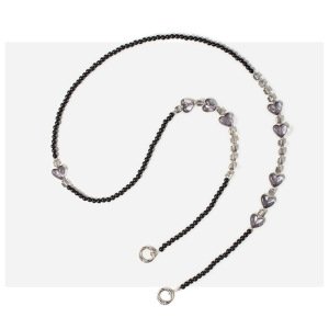 Série Simple, Décontractée, Nœud En Forme De Cœur, Perles De Couleur Unie, Bandoulière En Abs h5 