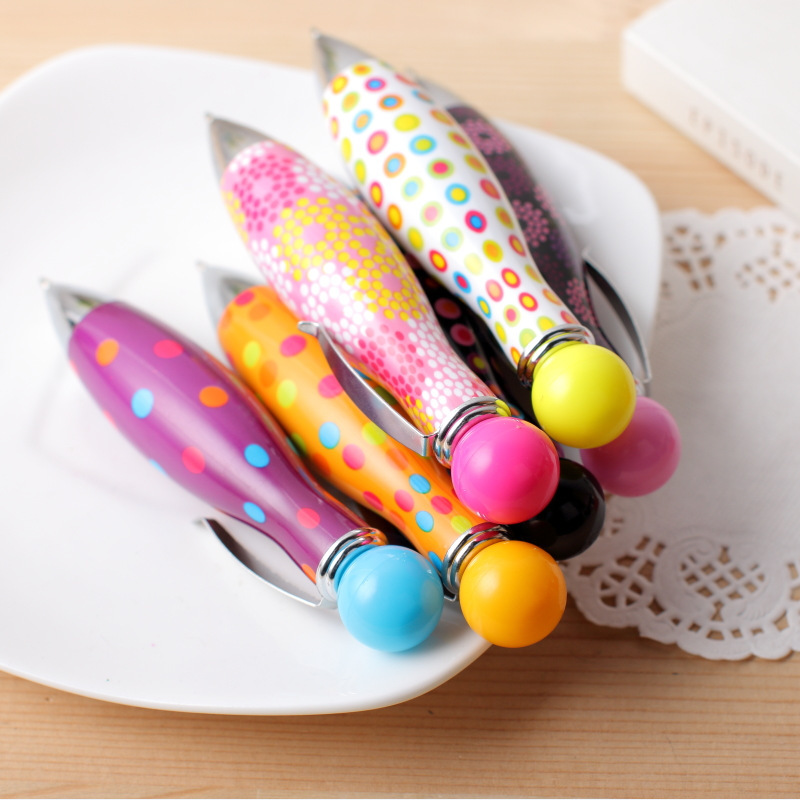 Stylos À Bille Simple Series Casual Flower Polka Colors Mixte h5Image3