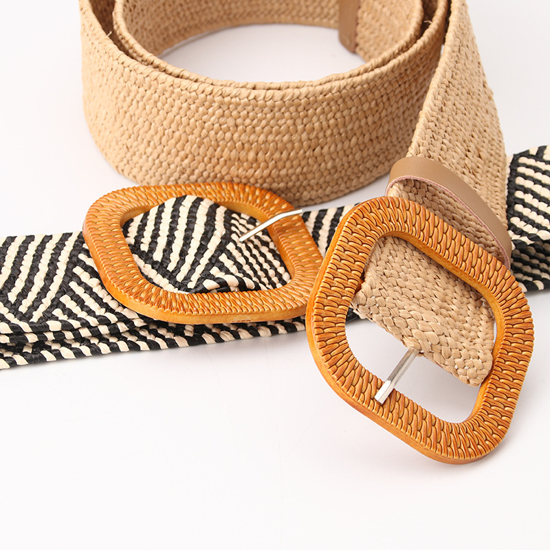 Ceinture Décorative Tissée En Pp À Rayures Unies, Style Bohème Ethnique, Série Bohème h5Image4