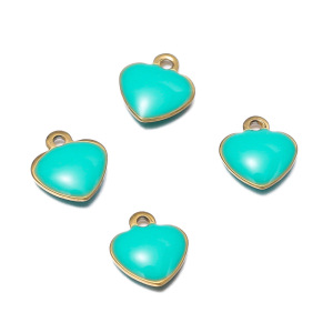 Pendentifs Pour Femmes En Acier Inoxydable Étanche, Style Diy, Motif Cœur, Croix, Étoile Et Lune h5 