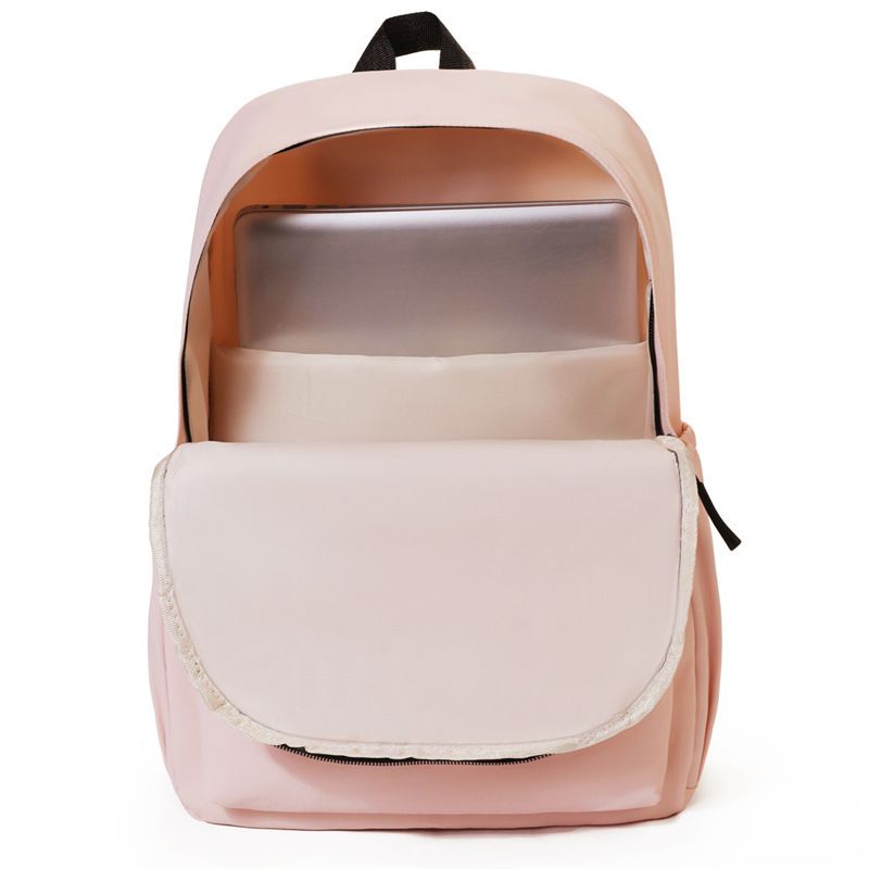 Sac À Dos Femme En Nylon Uni, Style Décontracté Image5