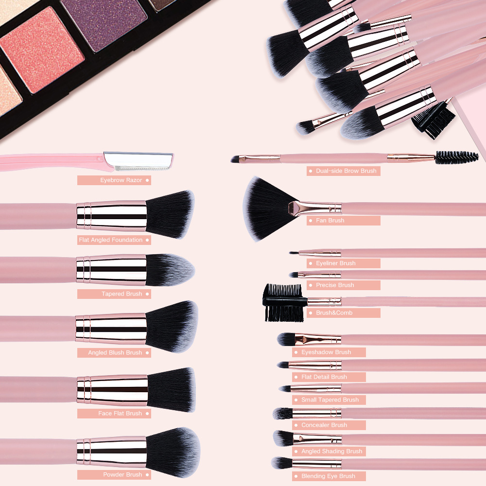 Ensemble De Pinceaux De Maquillage Simple Series Daily Solid Color h5Image4