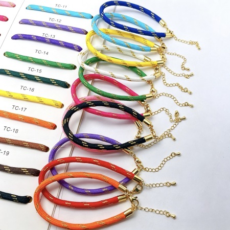 Bracelets décontractés en corde multicolore