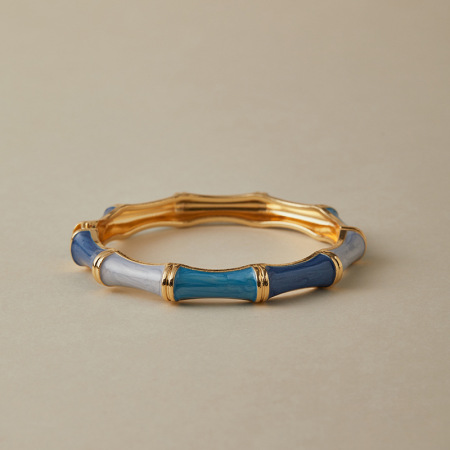 Bracelets pour femmes en alliage émaillé en forme de fleur rétro 2