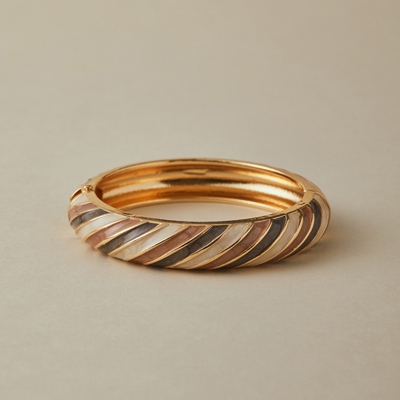 Bracelets Pour Femmes En Alliage Émaillé De Forme Géométrique Rétro h5Image3