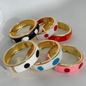 Bracelets Pour Femmes En Alliage Émaillé À Forme Géométrique h5 Image3