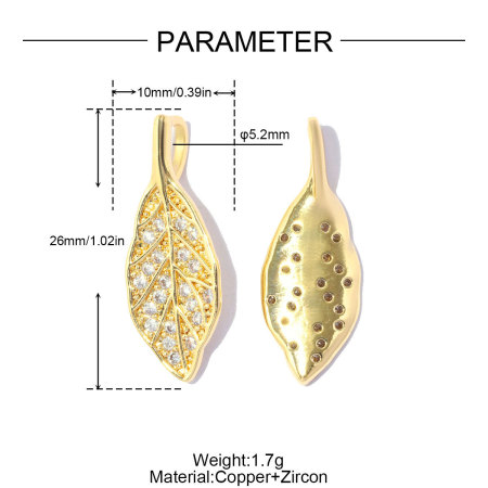 Pendentifs pour femmes, collection romantique, forme irrégulière, fleur, couleur cuivre doré, zircon.