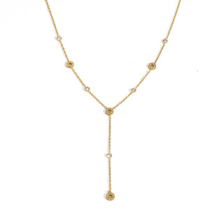 Colliers Pendentifs Pour Femmes, Collection Romantique, En Acier Inoxydable, Couleur Or, Forme Ronde h5 Image4