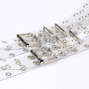 Ceinture Décorative En Pvc À Rivets, Couleur Unie, Style Hip-Pop/Rock, Série Simple h5 Image3