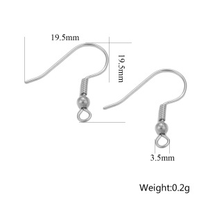 Apprêts De Boucles D'Oreilles En Acier Inoxydable Massif Couleur Or h5