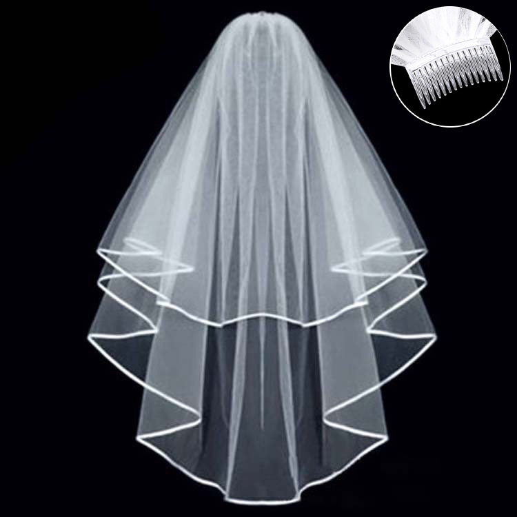 Collection Romantique, Nœud Papillon Élégant En Organza Uni Avec Perles Artificielles, Coiffe De Mariée, Voile De Mariée