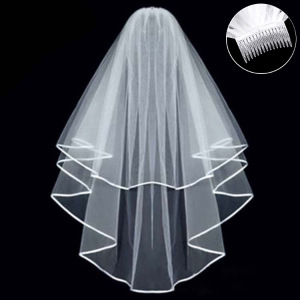 Collection Romantique, Nœud Papillon Élégant En Organza Uni Avec Perles Artificielles, Coiffe De Mariée, Voile De Mariée h5