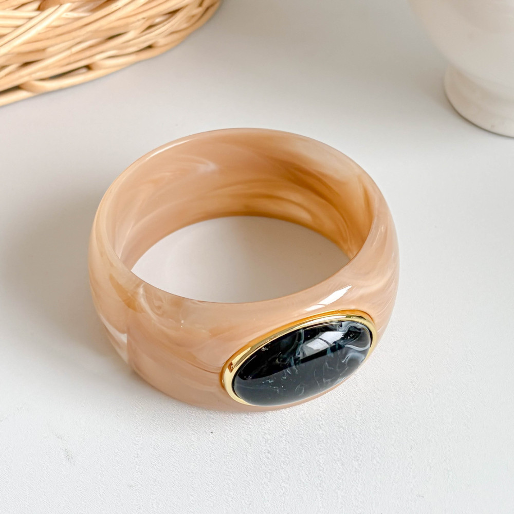 Bracelets Pour Femmes En Résine À Dégradé De Couleurs Rétro 