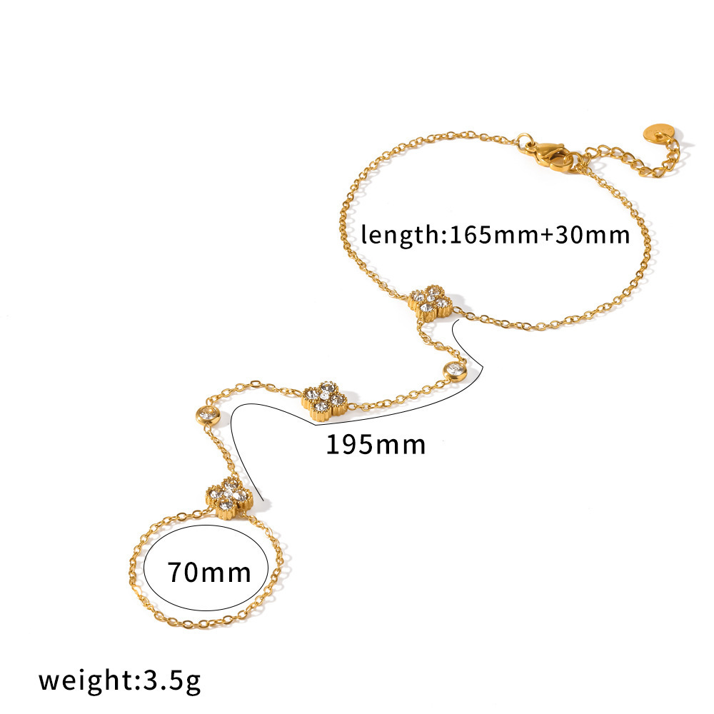 Ensemble De Colliers Pour Femmes, Collection Romantique, Motif Floral Simple, En Acier Inoxydable Étanche Couleur Or 