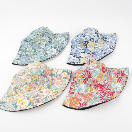 Bob en coton multicolore à fleurs, collection Simple Series Casual 2