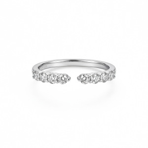 Bagues Pour Femmes En Moissanite, Collection Simple Et Élégante, En Argent Sterling 925 Plaqué Rhodium. h5 Image3