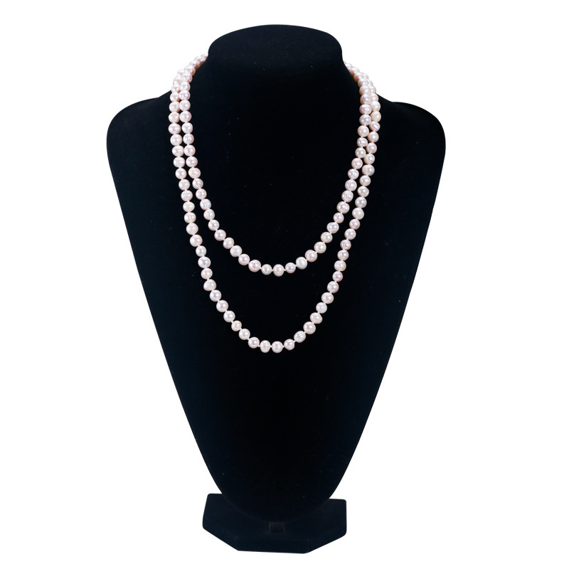 Collier De Perles D'Eau Douce Pour Femme, Collection Simple Et Élégante h5Image4