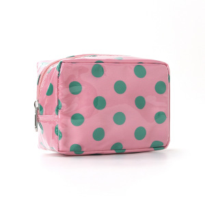 Trousses De Maquillage Quotidiennes À Pois De Couleur Assortie En Pvc De La Collection Simple Series h5 