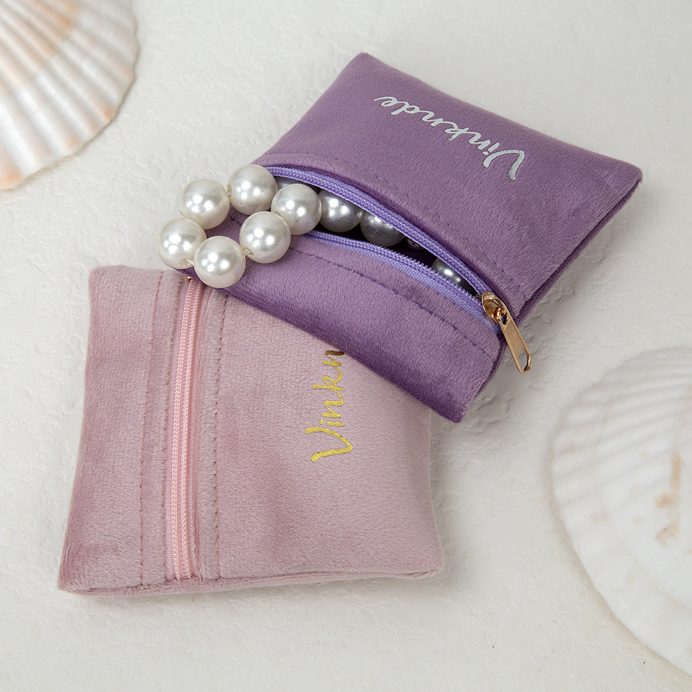 Pochettes À Bijoux En Velours Uni Image3