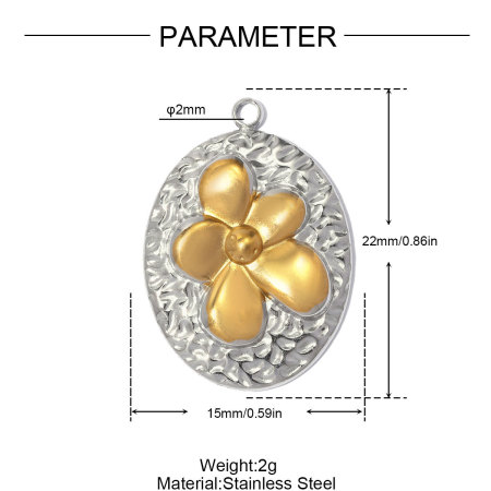 Pendentifs pour femmes, collection classique, à faire soi-même, en forme de cœur irrégulier, œil du diable, acier inoxydable, étanche, couleur or