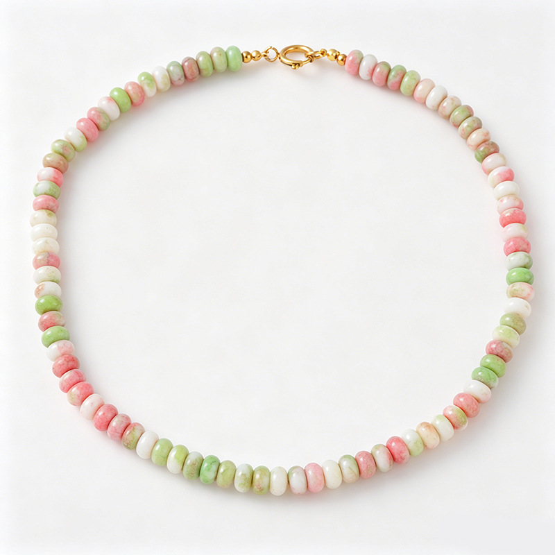 Colliers De Perles Pour Femmes, Collection Romantique Sweet Beads, Pierres Naturelles 