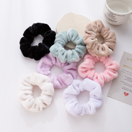 Chouchous en polyester uni couleur de la série Simple Daily 2