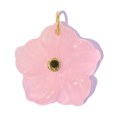 Pendentifs pour femmes, collection ethnique bohème, motif floral, pierres naturelles, cuivre et zircon 2