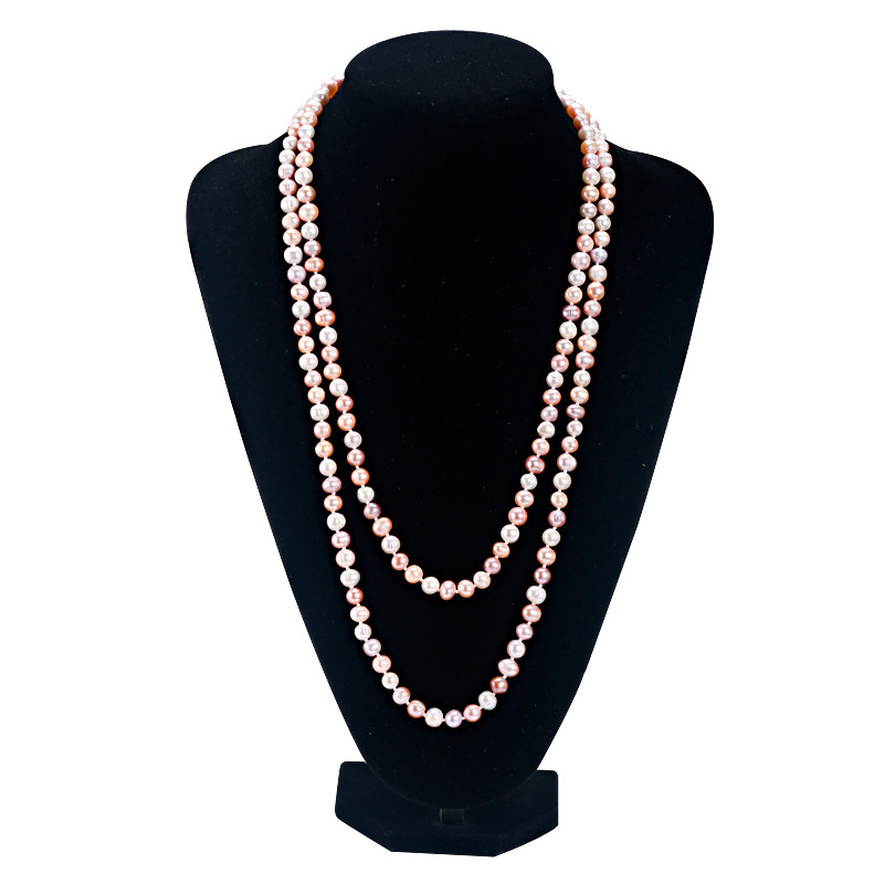 Collier De Perles D'Eau Douce Pour Femme, Collection Simple Et Élégante h5Image3