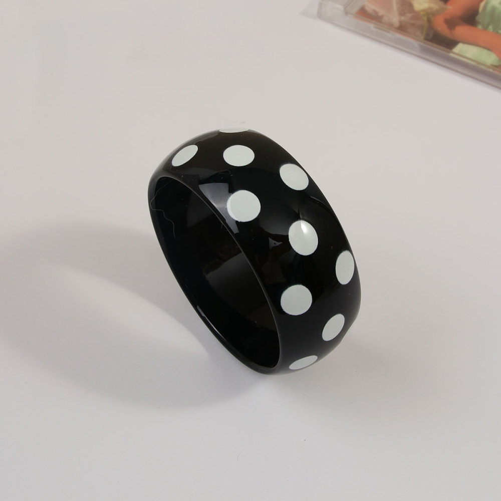 Bracelets Pour Femmes En Résine À Motif Pois Soleil Punk 