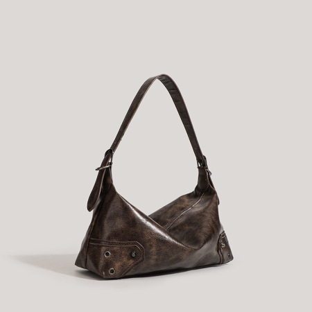 Sacs bandoulière femme style décontracté avec finitions métalliques, couleur unie, en PU de qualité supérieure