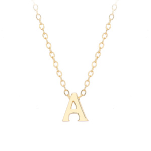 Colliers Pour Femmes En Argent Sterling 925 Plaqué Rhodium, Collection Simple Series Daily Letter h5 Image4