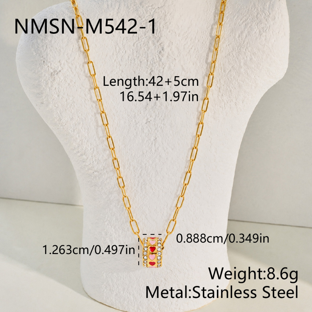 Colliers Pendentifs En Acier Inoxydable Couleur Or, Motif Teckel Mignon En Forme De Cœur, Collection Simple Series