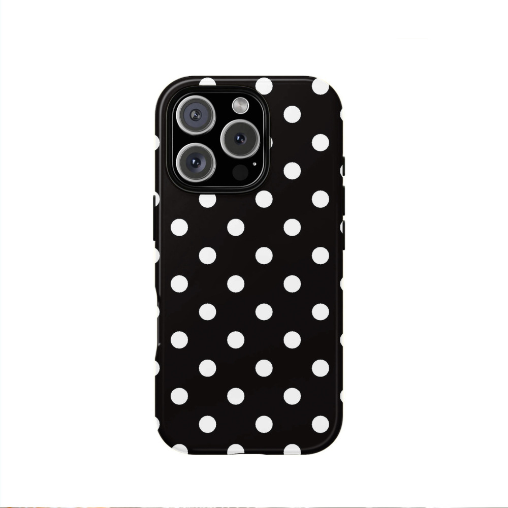 Coques De Téléphone Minimalistes À Pois Et Blocs De Couleur Deux-En-Un Image2