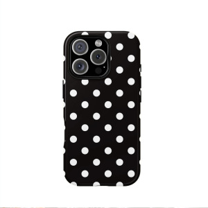 Coques De Téléphone Minimalistes À Pois Et Blocs De Couleur Deux-En-Un h5 Image2
