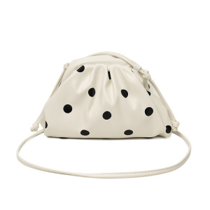 Sac Bandoulière Rond Pour Femme, Style Parisien Chic, Sans Pois, En Pu Multicolore. h5 