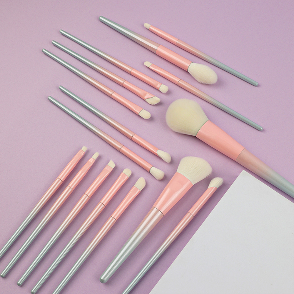 Ensemble De Pinceaux De Maquillage Simple Series Daily Color Mixed Gradient Color Image4
