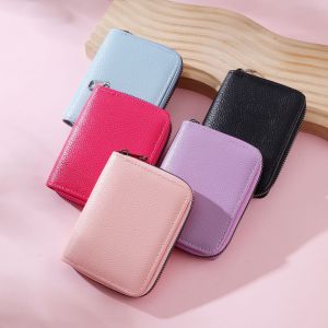 Portefeuilles Et Porte-Cartes Carrés Pour Femmes, Style Décontracté, Couleur Unie, En Pu De Qualité Supérieure h5 Image4