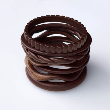Bracelets en acrylique pour femmes de forme irrégulière 2