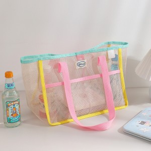 Sacs De Plage En Polyester Multicolores Ajourés h5
