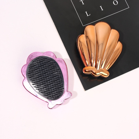 Peignes en plastique de style océanique, couleur unie, série Simple 2