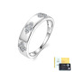 couleur argent/5/0.18CTW 
