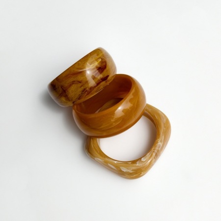 Bracelets pour femmes en résine à dégradé de couleurs 2