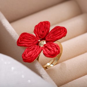 Bagues En Raphia Sweet Flower De La Collection Romantique h5