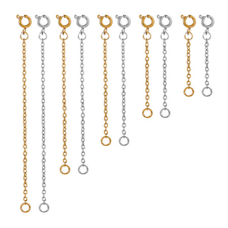 Chaîne en acier inoxydable étanche couleur or, apprêts pour bijoux