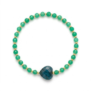 Bracelets À Breloques Pour Femmes, Collection Romantique Rétro, Ornés De Perles En Forme De Cœur Et De Pierres Naturelles h5 
