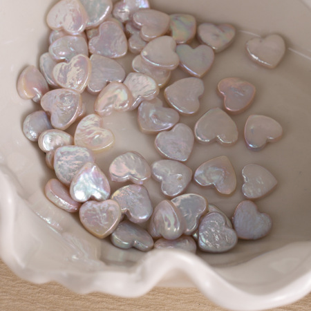 Perles d'eau douce en forme de cœur, collection Simple Series DIY, perles en vrac pour femmes