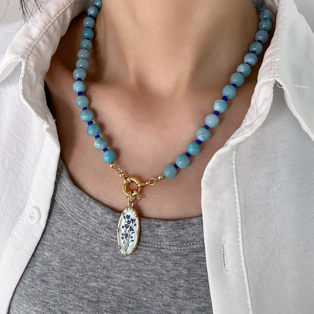 Colliers De Perles Pour Femmes, Collection Romantique, En Pierres Naturelles Image3
