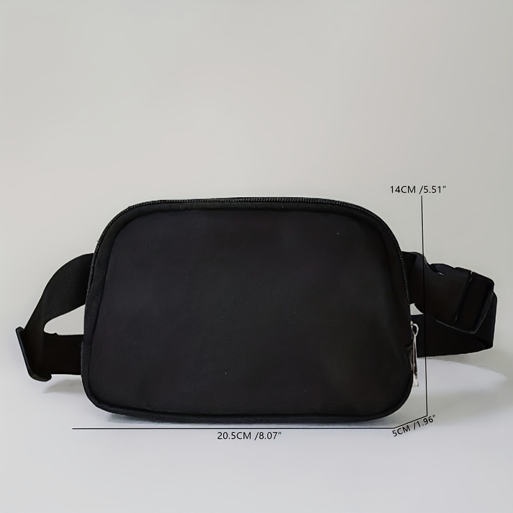 Sac Banane Femme En Polyester, Style Sportif, Couleur Unie Image8