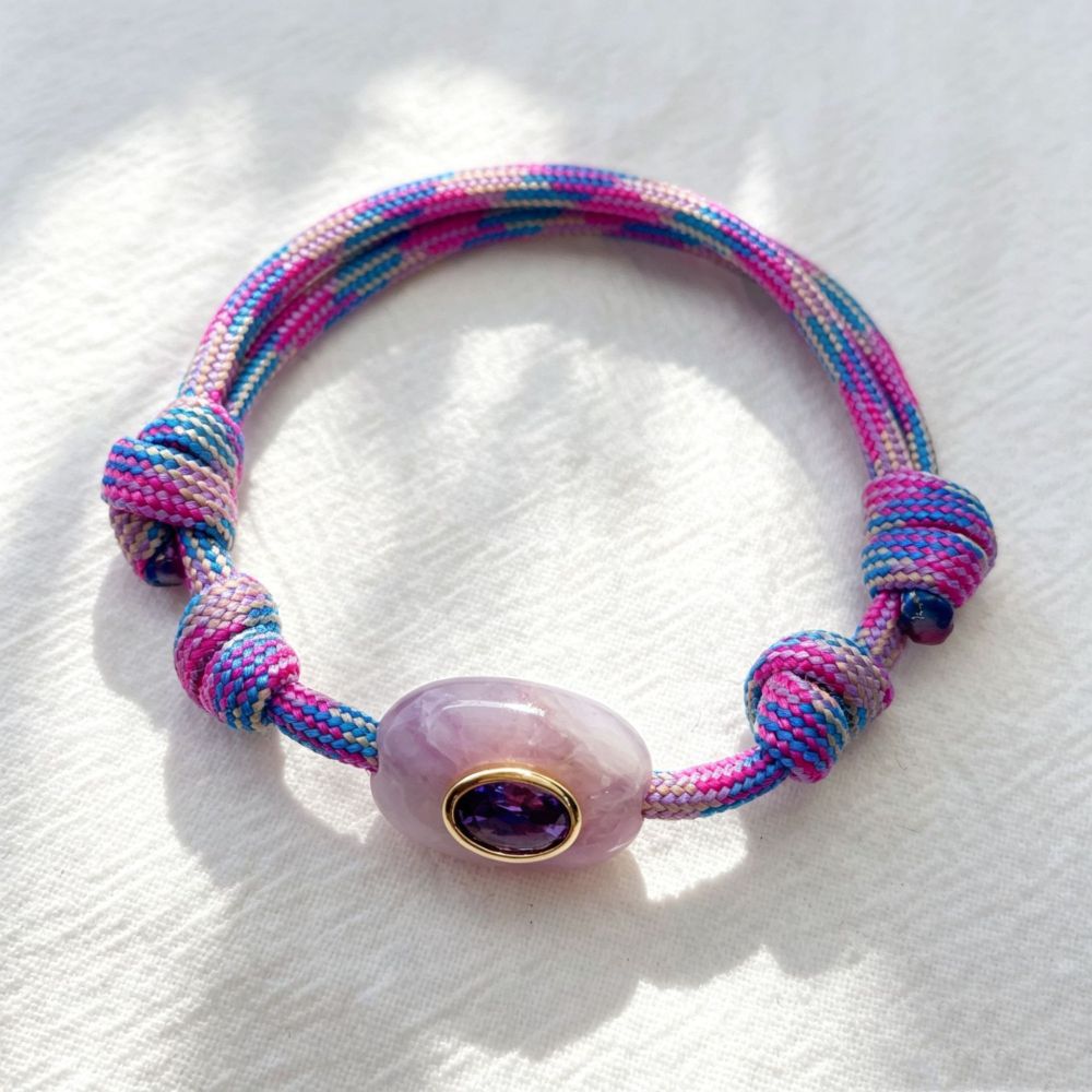 Bracelets Tressés Pour Femmes, Style Ethnique Rétro, Forme Elliptique, Ornés De Zircon. 